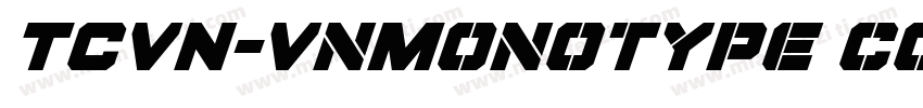 TCVN-VnMonotype corsivaH Italic字体转换